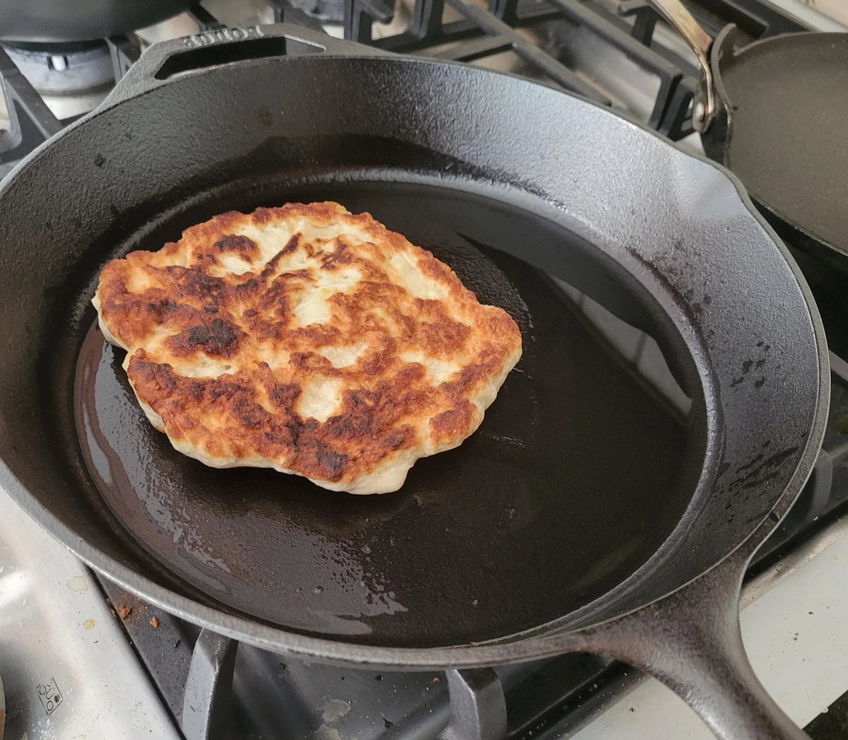 Making some honey butter and bread for the GOAT.
