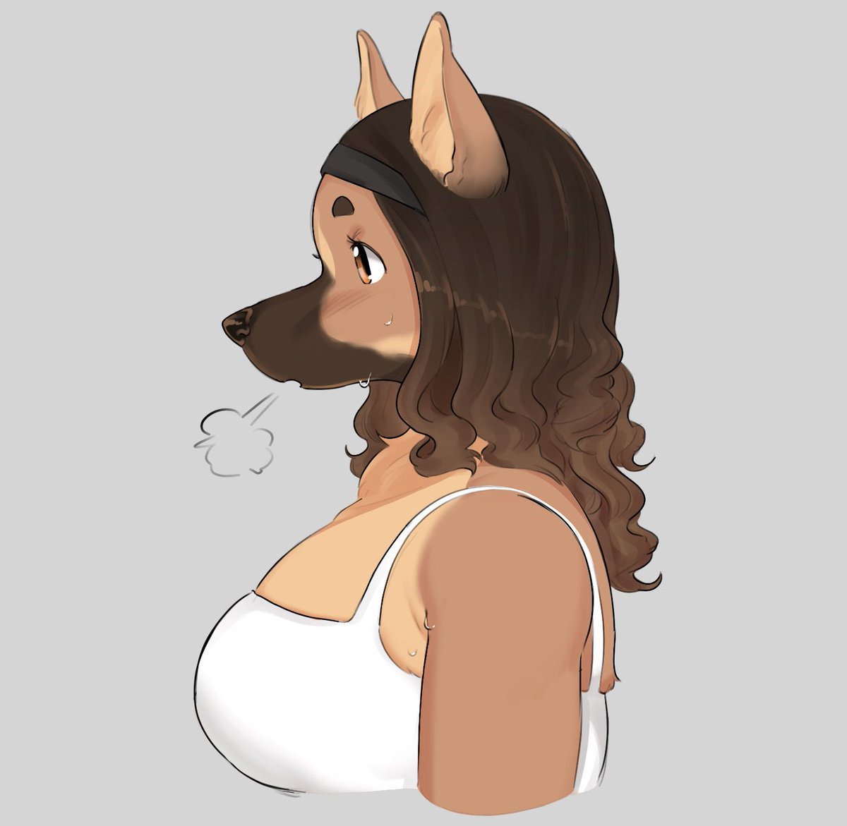 German shepherd girl ( ꈍ◡ꈍ)