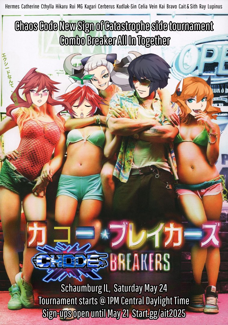 start.gg/tournament/all…
Sign-ups for Chaos Code @ Combo Breaker are still live for a few more days!