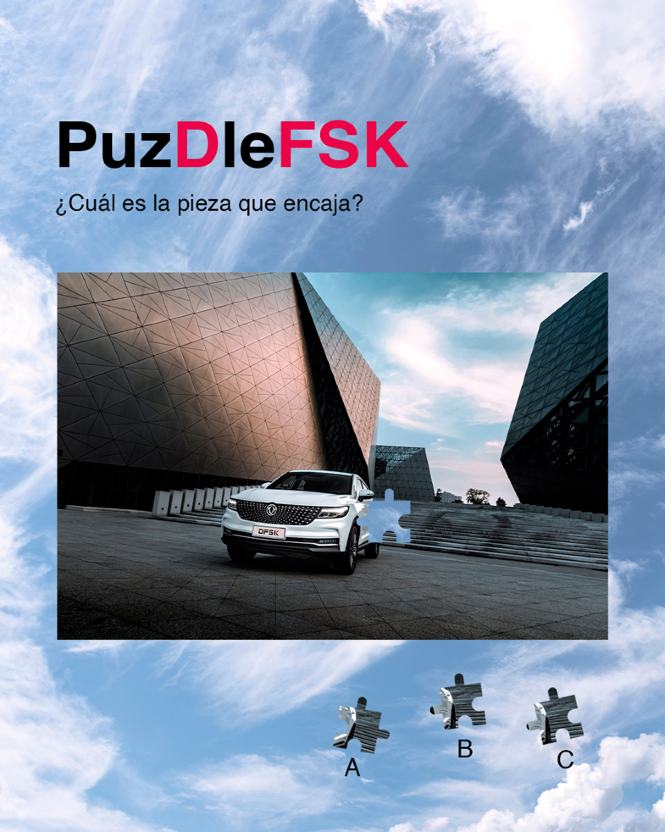 DFSK_Motors's tweet photo. La pieza que falta en tu ecuación es un F5.
#DFSK #DFSKF5 #suvfamiliar #Puzzle #Juego https://t.co/ZHQebOWv6v