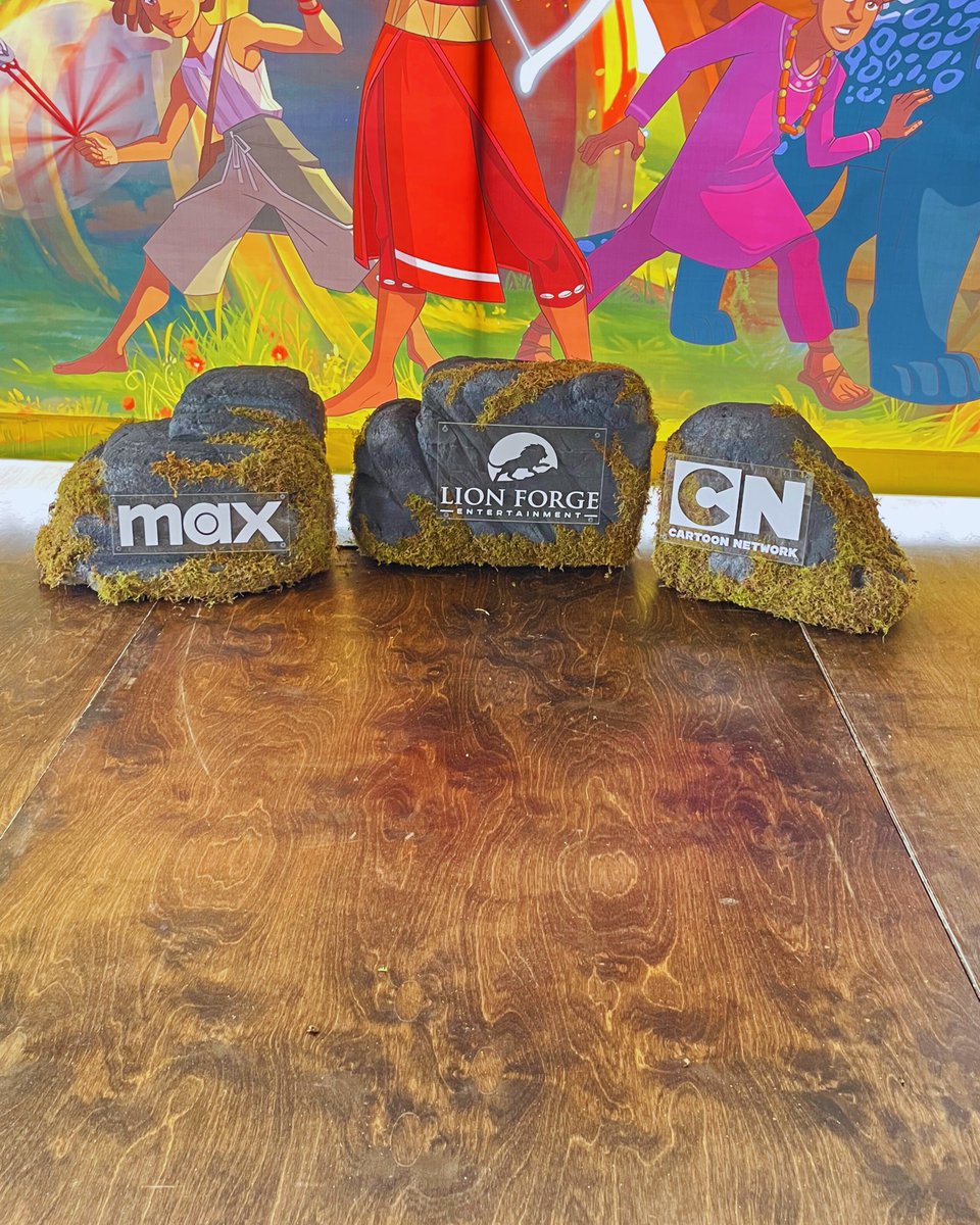 ArtoftheEvent's tweet photo. It's all about the details! Our custom-carved rocks with moss and acrylic logos make a BIG impact, standing under 2 feet tall. Ideal for branded corporate events, product launches, or themed experiences that tell your story. #ArtOfTheEvent #CustomProps #BostonEvents #BrandImpact https://t.co/G7WzWo6qIC