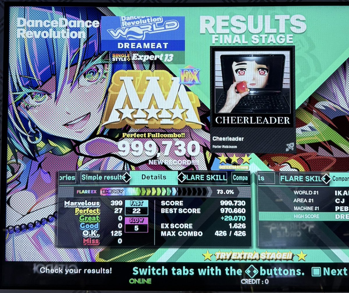 Played some DDR yesterday, trying to get into a more consistent schedule of having sessions regularly.