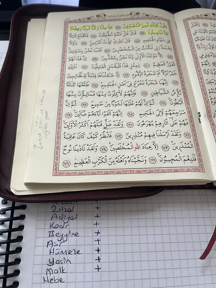 Hey gidi aşere okuduğum günler hey!
Bak hele Asım’ın Hafs rivayetini halletmiş sûsiler hamzeler not alınmış :))
(Bugün derste bu sayfa denk geldi bi miktar hüzünlendim)🥲