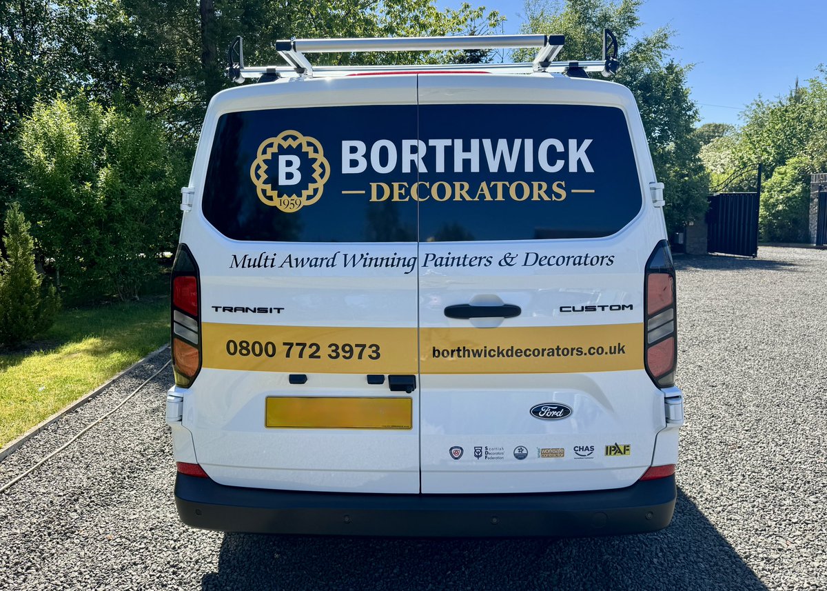 Another van added to our fleet, with our new colours 😀.

#painters #painting #paintingcontractor #scotland #england