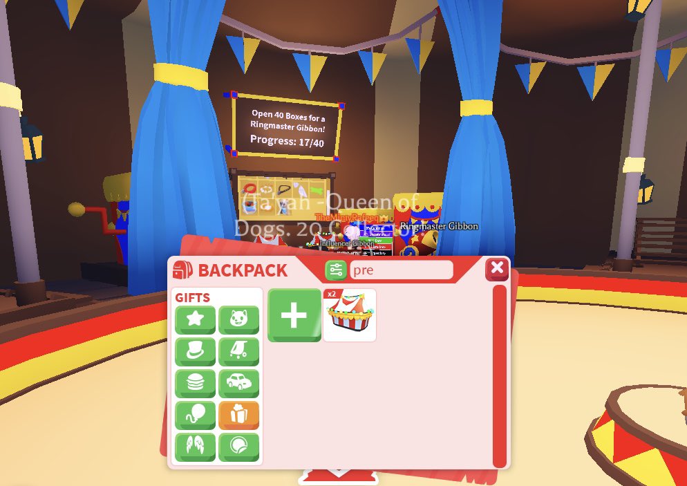 ✨Sponsored Fairground Giveaway✨

There will be 2 winners:

1st place : The Influencer Gibbon monkey with the pet wear

2nd place : 2 premium gibbon boxes

Rules: 
☑️Follow me and <a href="/ItsJustMINTY/">minty</a> 
❤️Like 
♻️Retweet

Giveaway will end May 24!
#adoptme #adoptmegiveaway