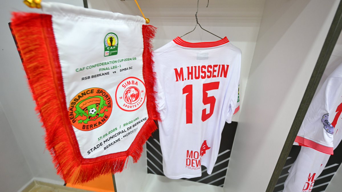CAFCLCC's tweet photo. Inside the dressing rooms of the finalists. 📸

#TotalEnergiesCAFCC https://t.co/i6W3CnGldd