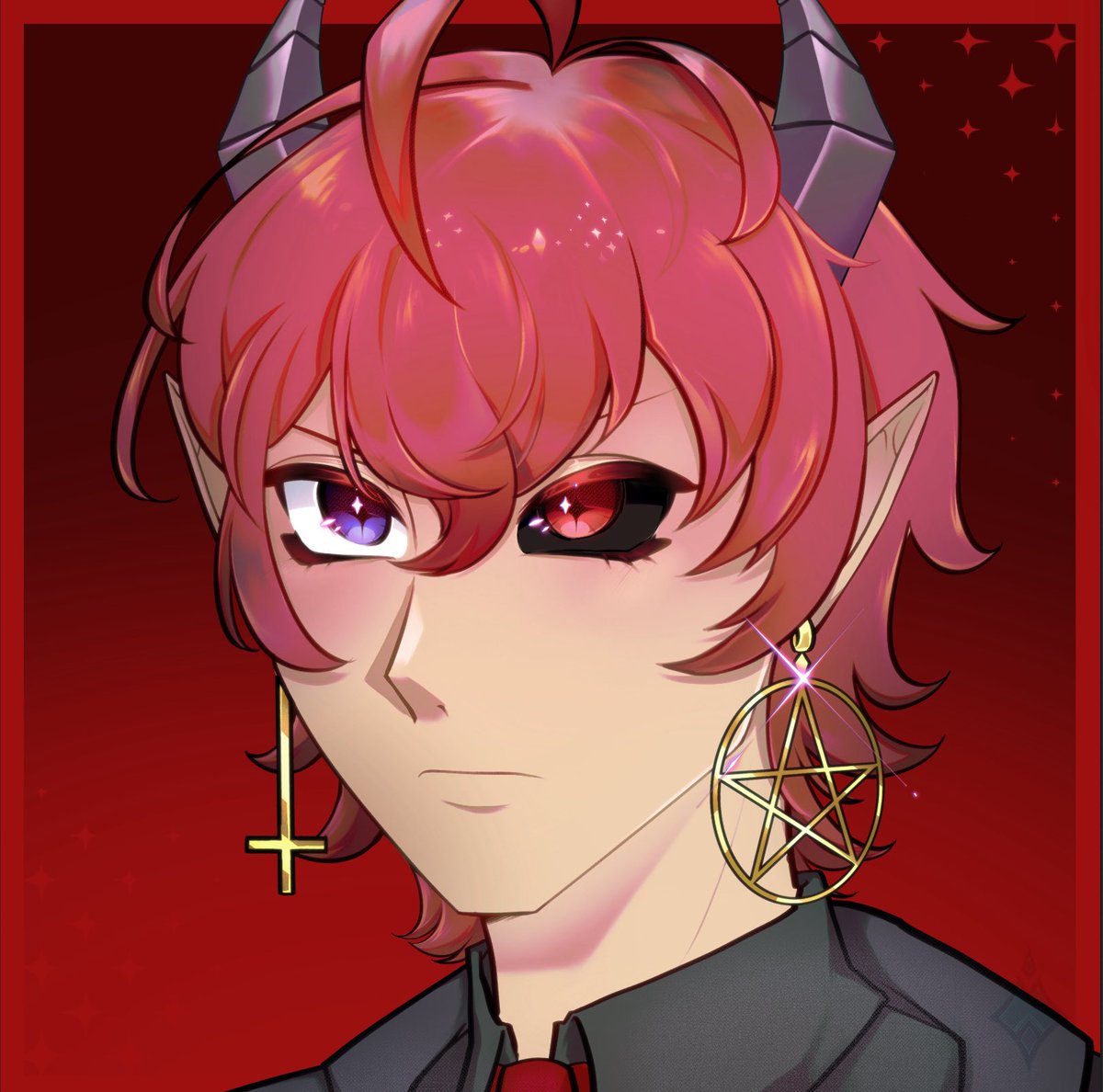 Headshot #VGenComm for <a href="/LADumarss/">La Dumar 😇 😈 2.0 Debut: 06/17</a> ! 

Thanks so much for commissioning me! ⚡️✨