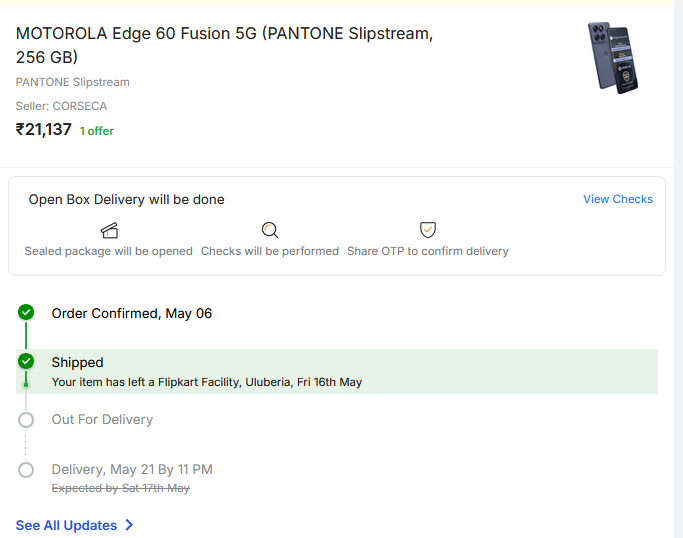 AshuJR18's tweet photo. @motorolaindia @Moto_Support  @flipkartsupport What’s going on with the delivery? are you guys delivering it on foot or something? https://t.co/vikHN9wiz8