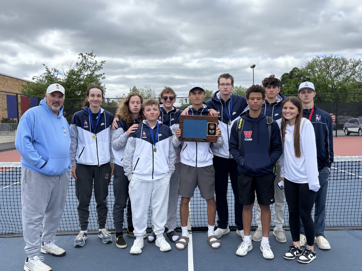 WAHSBlackhawks's tweet photo. Congratulations to the UEC Boys Tennis Champs, @btn_wa! https://t.co/2OOZ614Bam