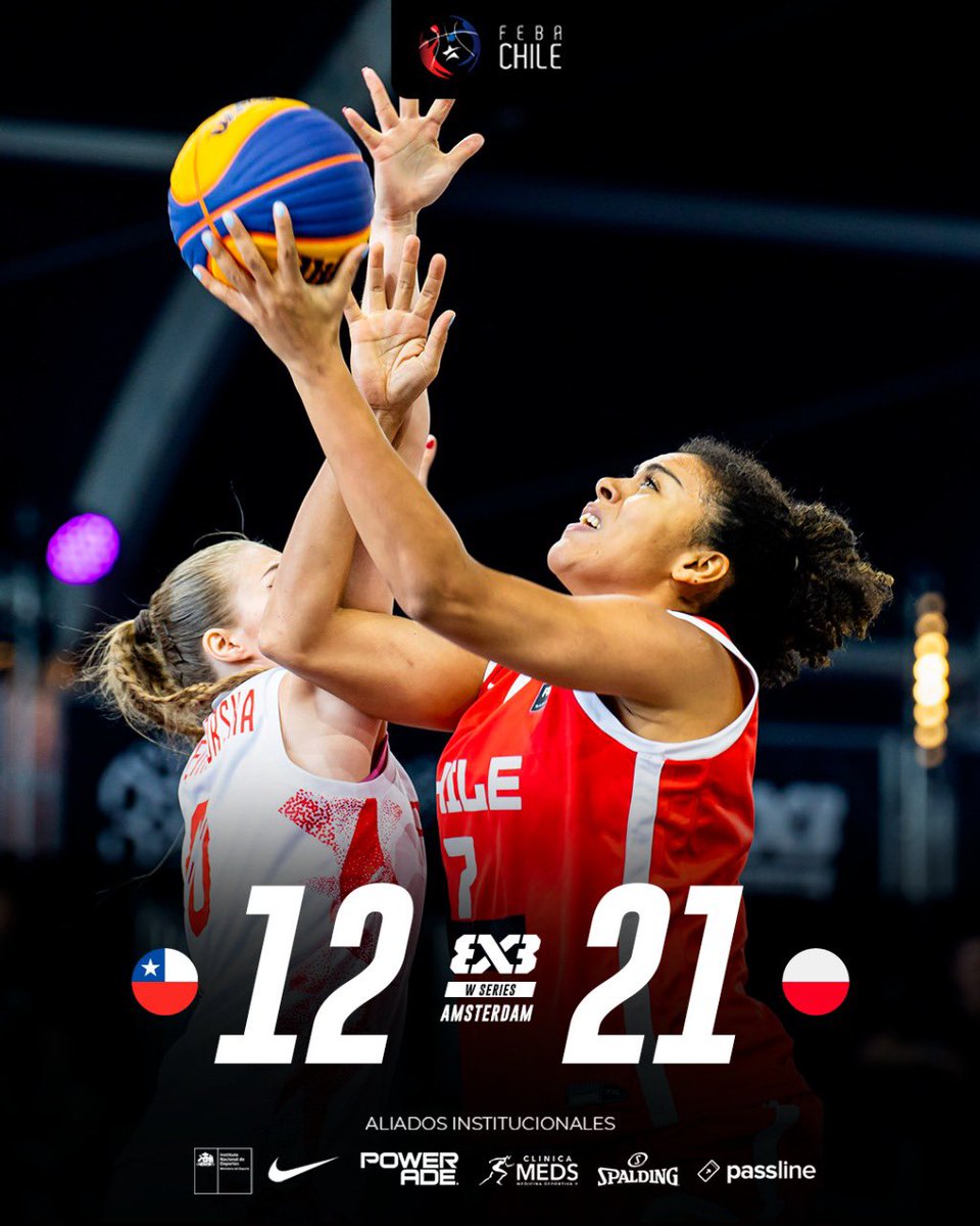 ¡𝗔 𝗰𝗼𝗻𝗰𝗲𝗻𝘁𝗿𝗮𝗿𝘀𝗲 𝗲𝗻 𝗲𝗹 𝗣𝗿𝗲𝗠𝘂𝗻𝗱𝗶𝗮𝗹!

La selección chilena femenina de 3x3 no pudo ante su similar de Polonia y perdió en la ronda de los cuartos de final del Stop que se disputa en Ámsterdam y que corresponde a la temporada 2025 de la FIBA 3x3 Women´s