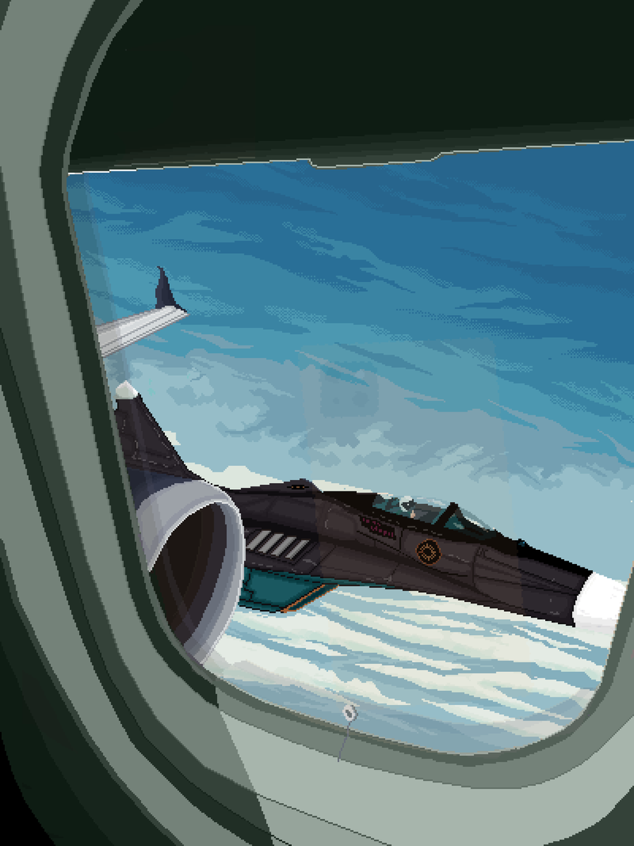 amanetate10945's tweet photo. “Yeah, some of the passengers are snapping photos.���
#pixel #pixelart #ドット絵 #ProjectWingman https://t.co/Fq0gLX9Uw6