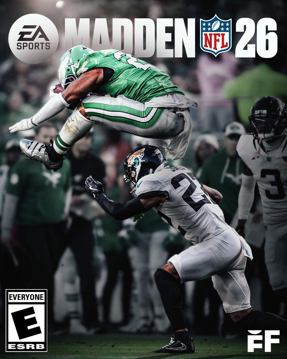 Eagles Nation (@phleaglesnation) on Twitter photo Saquon Barkley will be the cover athlete of Madden 26, per <a href="/JClarkNBCS/">John Clark</a>.
(Unofficial Art) Saquon Barkley will be the cover athlete of Madden 26, per <a href="/JClarkNBCS/">John Clark</a>.
(Unofficial Art)