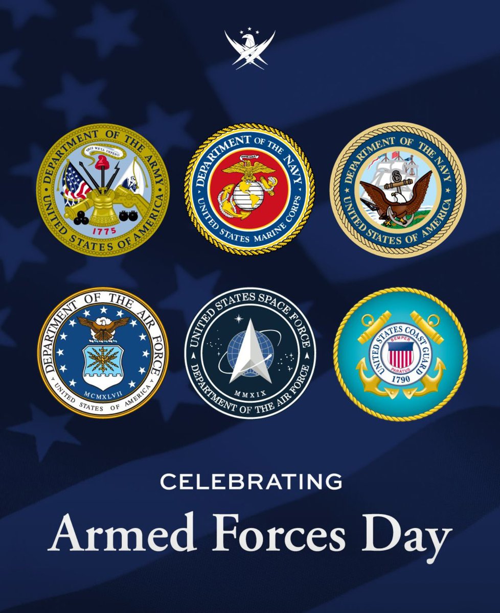 Happy Armed Forces Day! 🇺🇸

The holiday serves as a time to honor serving members of the military as well as those who have previously served. The holiday is celebrated every year on the third Saturday of May, which falls during National Military Appreciation Month. 🇺🇸🫡
