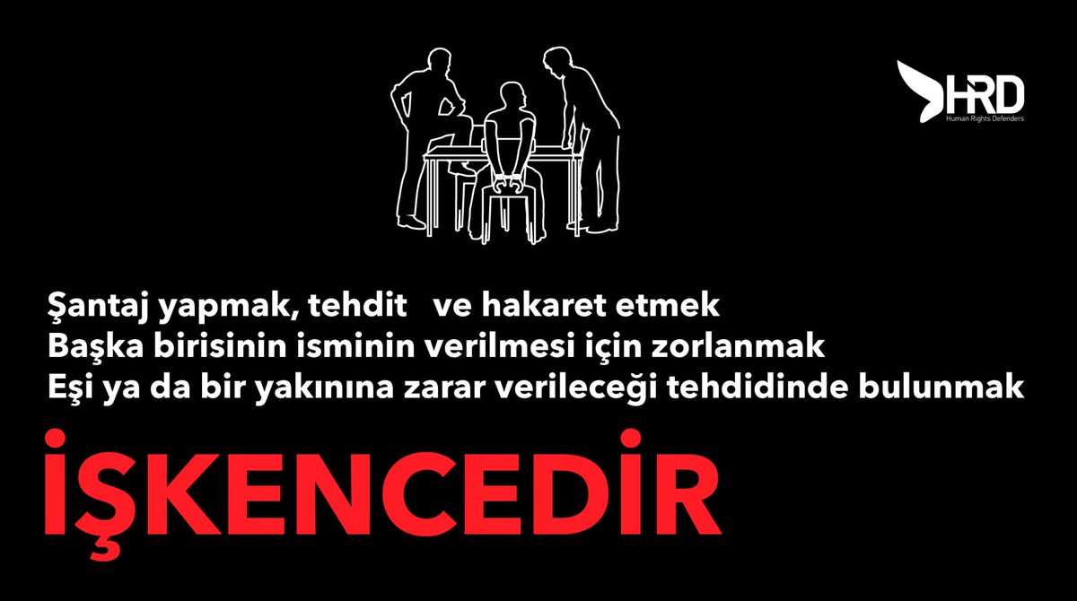 ibrahim_ataman's tweet photo. Şantaj yapmak, tehdit ve hakaret etmek Başka birisinin isminin verilmesi için zorlanmak Eşi ya da bir yakınına zarar verileceği tehdidinde bulunmak.
@ECHR_CEDH
@barolar
İşkenceVar Susma https://t.co/Wo4910IaQU