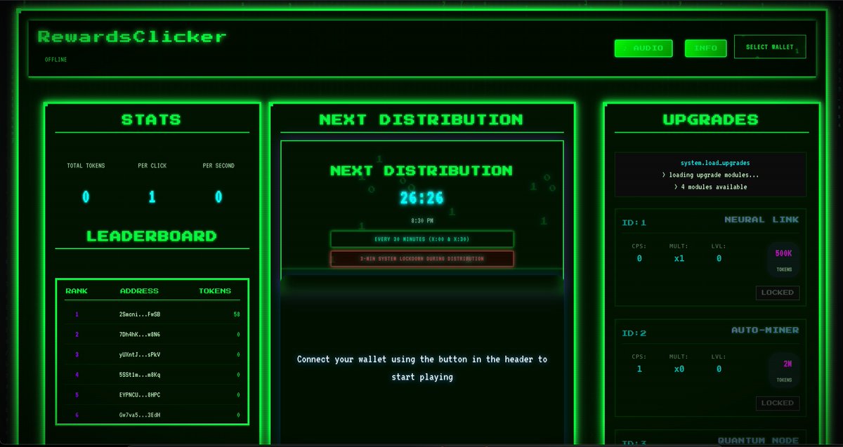 rewardClicker's tweet photo. 🚨 WEBSITE IS LIVE! 🚨
The $CLICK system is back online 🖱️

💥 Go farm points
⚙️ Upgrade
🎯 Climb the leaderboard
🎁 Big rewards are waiting early — don’t miss it

👉 https://t.co/GWJvoAQWwZ

#CLICKtoken #ClickToEarn #Solana #GameFi #WeAreBack https://t.co/JjRvT8jaiC