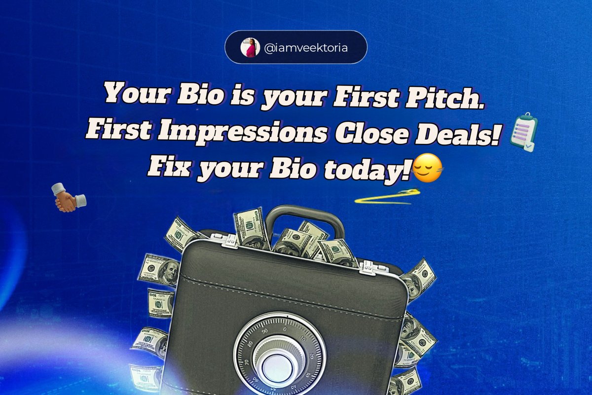 Your w£ak bio has already c0st you money.
You just don’t know it yet.🙂‍↔️

People checked your profile.
They had budget. They had opportunities.
But your bio didn’t say anything.

No role. No value. No edge.
So they closed the tab and moved on. 💔

In this space, people decide