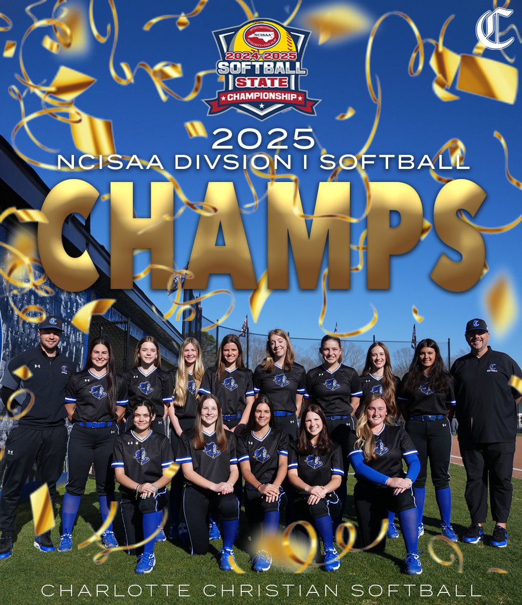 Charlotte Christian Athletics (@charchristad) on Twitter photo π¦π§ππ§π ππππ π£ππ’π‘π¦βΌοΈ
<a href="/CCSSoftball/">CHARLOTTE CHRISTIAN SOFTBALL</a> took down Charlotte Latin 3-1 in Game 2 of the NCISAA Division I State Championship today to secure their 3rd NCISAA State Title in program history!π
<a href="/charchristiannc/">Charlotte Christian</a> π¦π§ππ§π ππππ π£ππ’π‘π¦βΌοΈ
<a href="/CCSSoftball/">CHARLOTTE CHRISTIAN SOFTBALL</a> took down Charlotte Latin 3-1 in Game 2 of the NCISAA Division I State Championship today to secure their 3rd NCISAA State Title in program history!π
<a href="/charchristiannc/">Charlotte Christian</a>