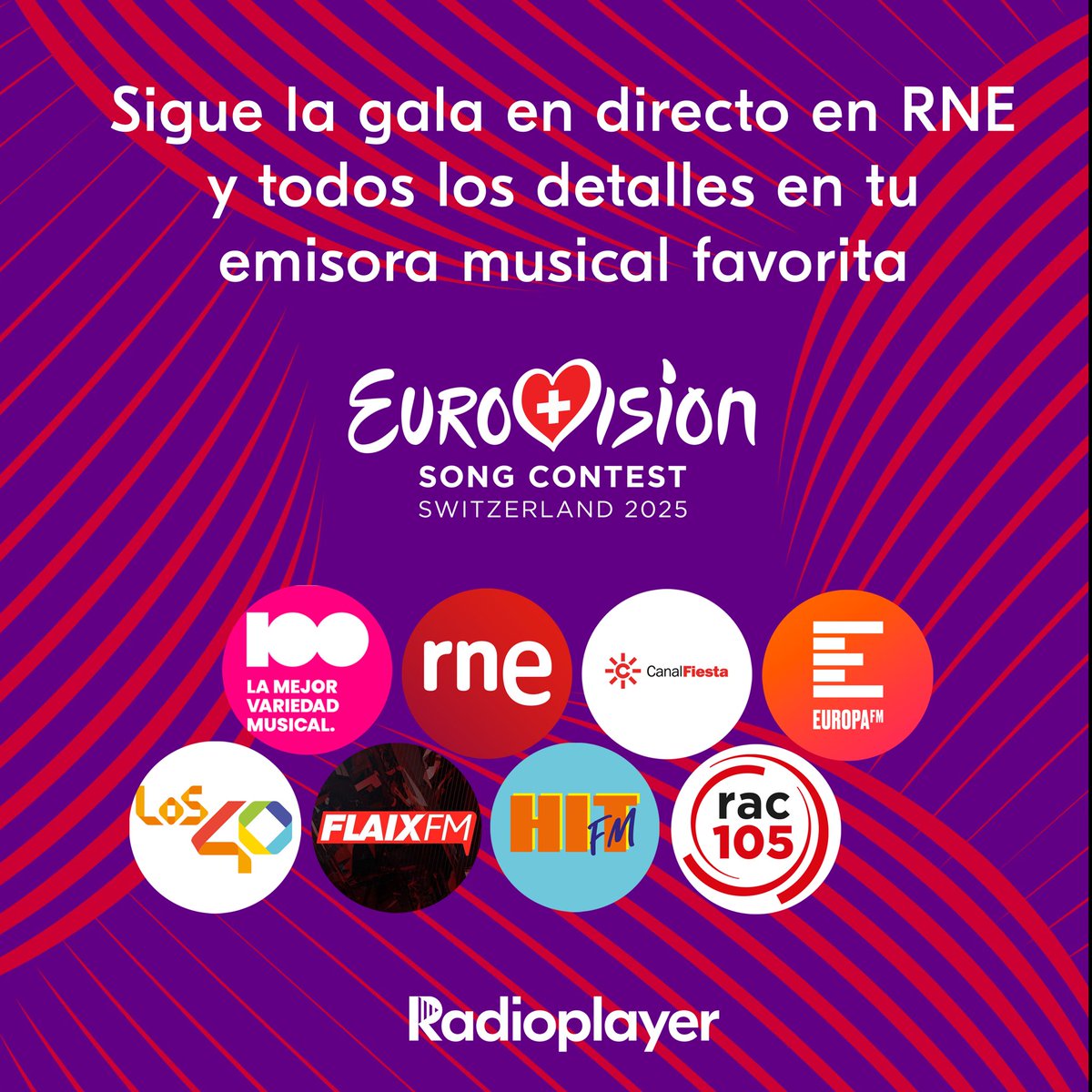 ¿Preparado para #Eurovisión ? Sigue la gala en directo en <a href="/rne/">Radio Nacional</a> o busca tu emisora favorita para no perderte ningún detalle. Hoy es noche de música, noche de #EsaDiva!