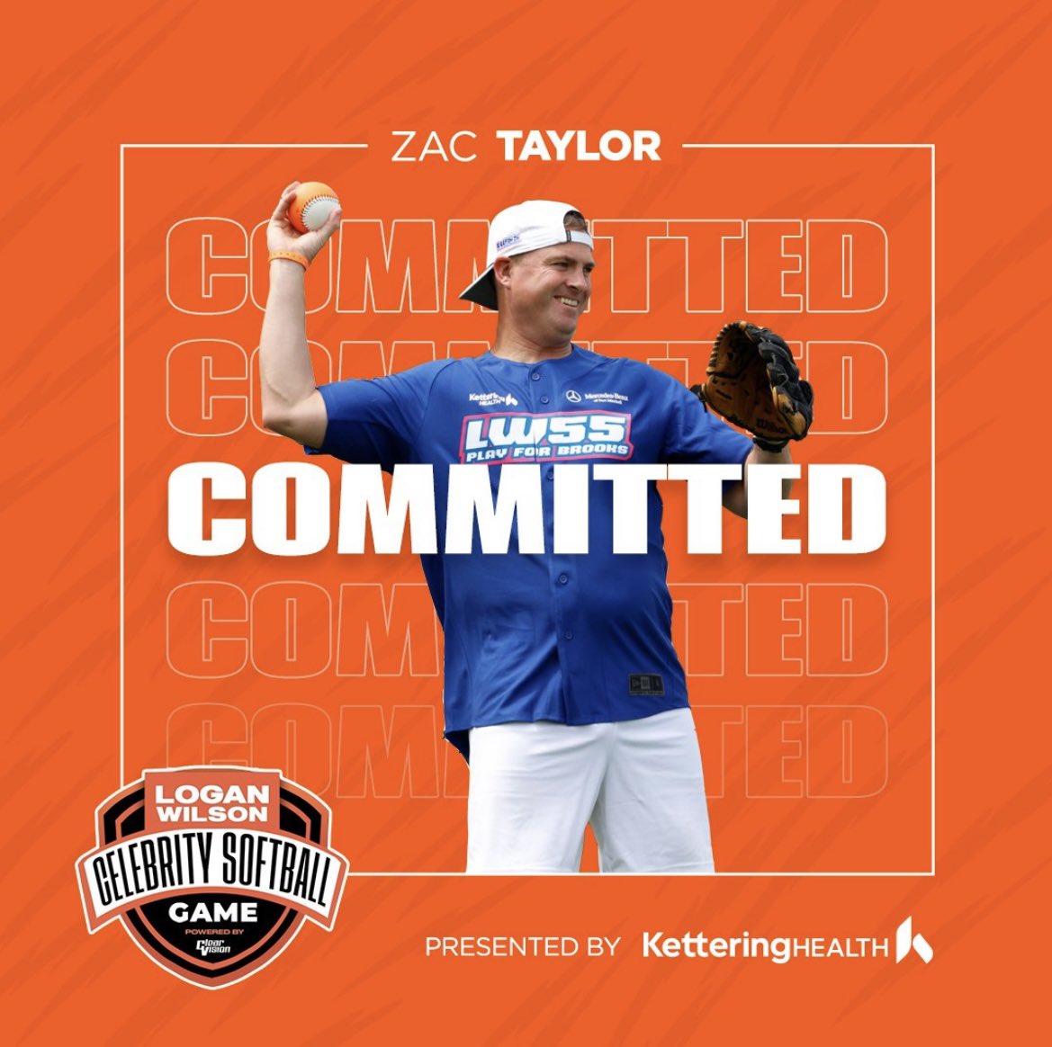 Put me in, coach 🙋‍♂️

Zac Taylor has officially committed to the 2025 Logan Wilson Celebrity Softball Game.

🎟️ Tickets ➡️ loganwilsonsoftball.com