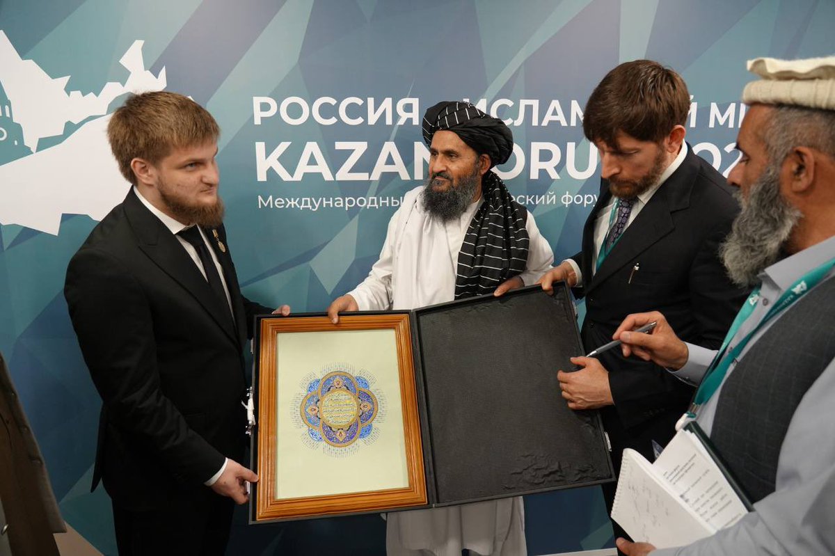 TVGrozny's tweet photo. Министр ЧР по физической культуре и спорту Ахмат Кадыров принял участие в первом Российско-Афганском бизнес-форуме, в рамках «Россия – Исламский мир: KazanForum 2025». https://t.co/KNzRFrUz92