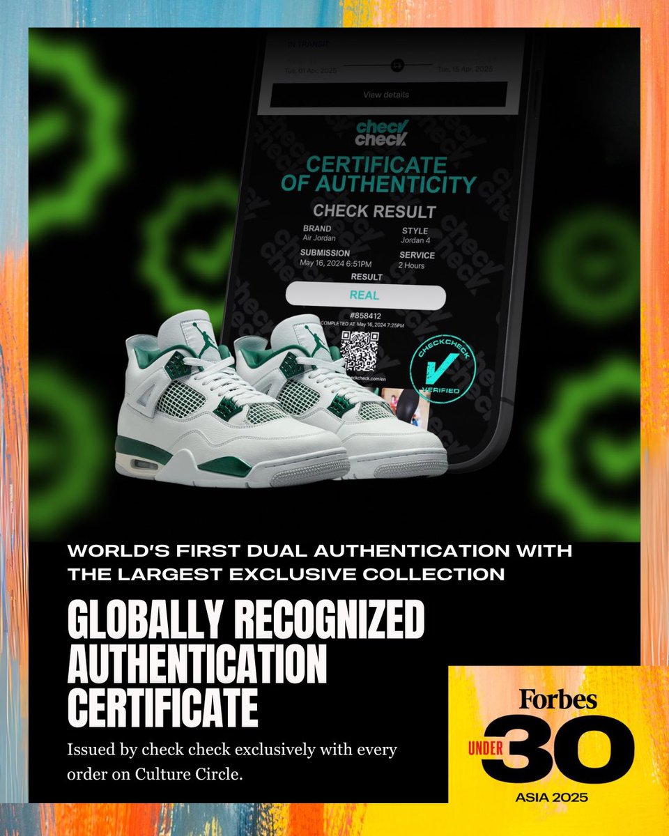 Forbes 30under30 Asia: Now Cultured. From getting scammed on fake sneakers or with sky high prices to building Asia’s largest authenticated luxury marketplace—now #Forbes is taking notice. 

This isn’t the destination—it’s fuel for what’s next.

Two sneakerheads with a problem.
