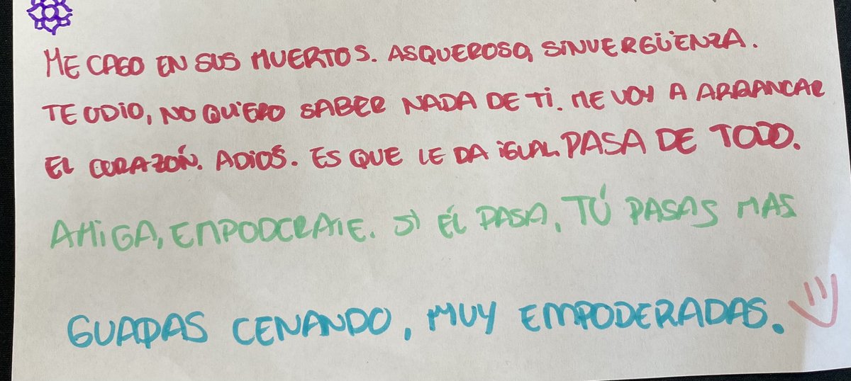 mi amiga: es q paso d él
ella también:
