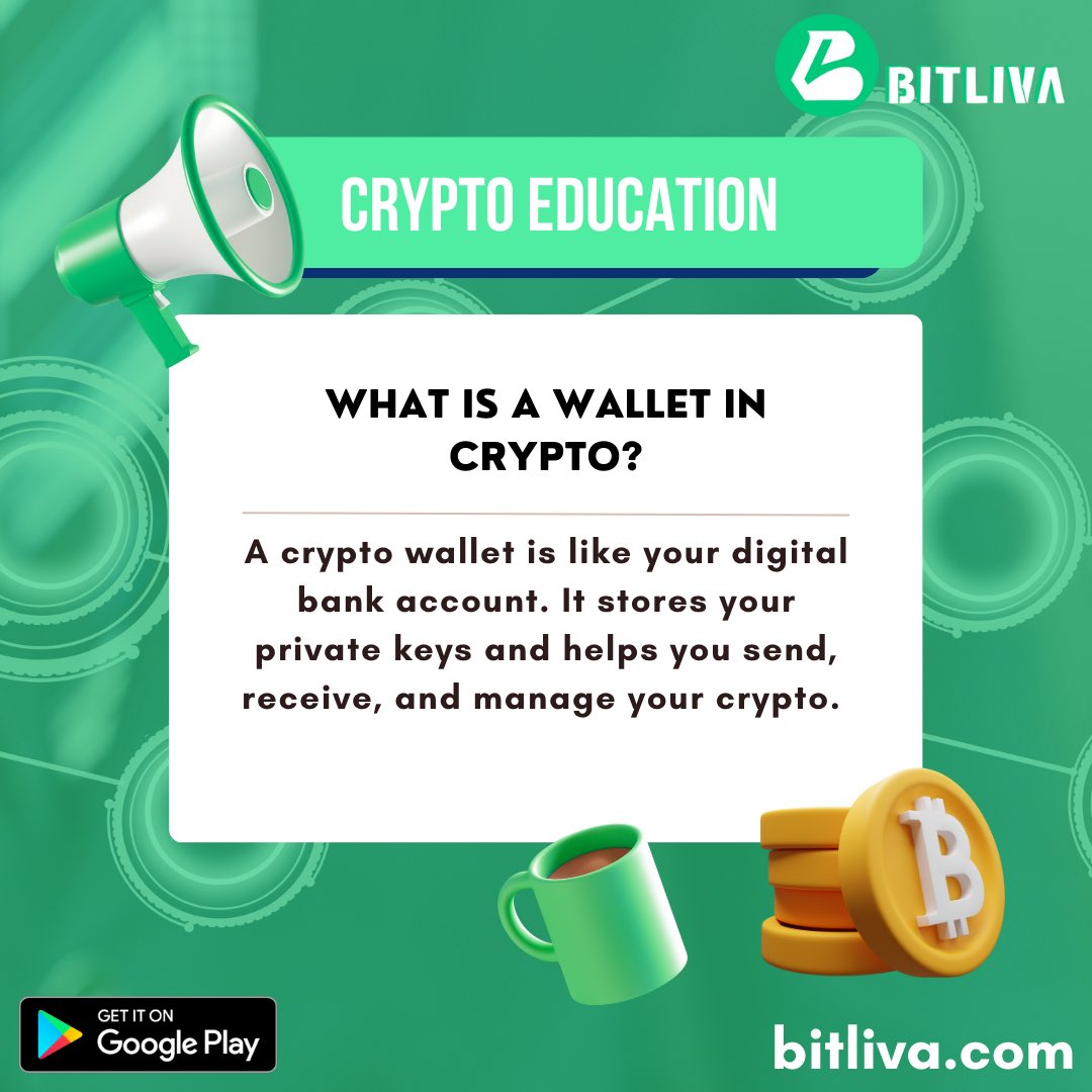 usebitliva's tweet photo. WHAT IS A WALLET IN CRYPTO?
#bitliva #crypto #cryptocurrency #bitcoin https://t.co/eDJolJT6KR