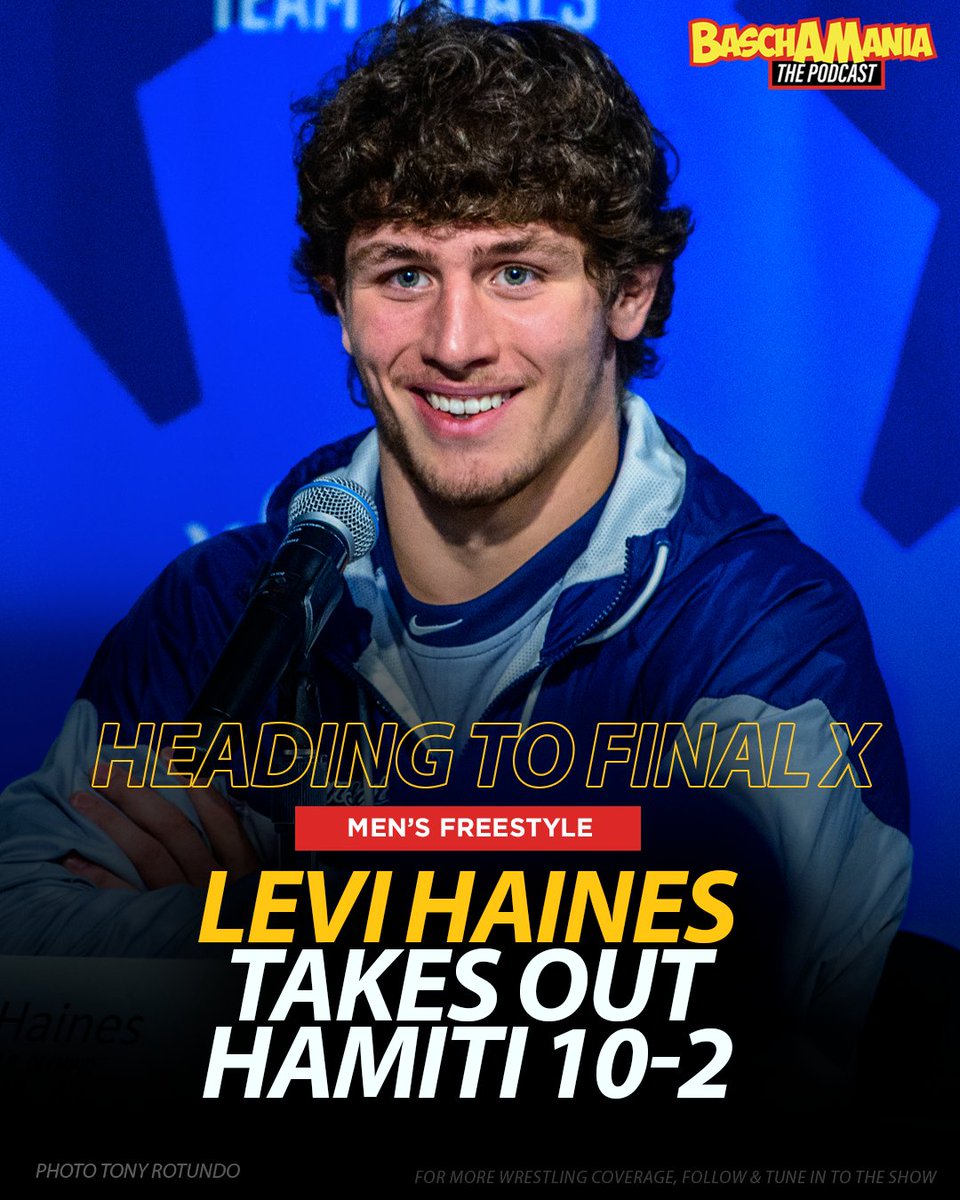 What a showing for Levi Haines!  Takes out Dean Hamiti 10-2 in the Finals &amp; now he'll take on Evan Wick at Final X on June 14th.