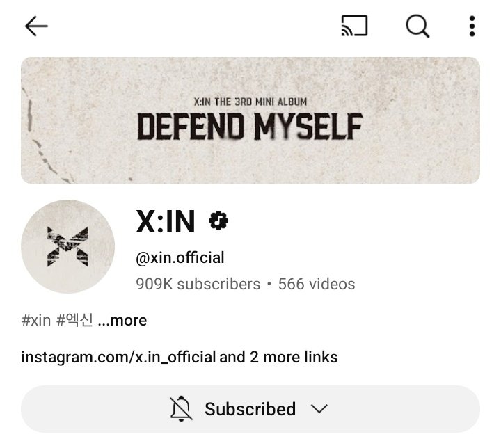 tiger_xin_news's tweet photo. X:IN official YouTube channel now reached 909k subscribers 🤗✨️
#XIN #엑신
#DEFENDMYSELF
#XIN3RDMINIALBUM
#XINCOMEBACK
#XINISBACK
#XINDEFENDMYSLEF
#XINBEBYENTERTAINMENT
#BEBYENTERTAINMENT https://t.co/mAyMucwLiN