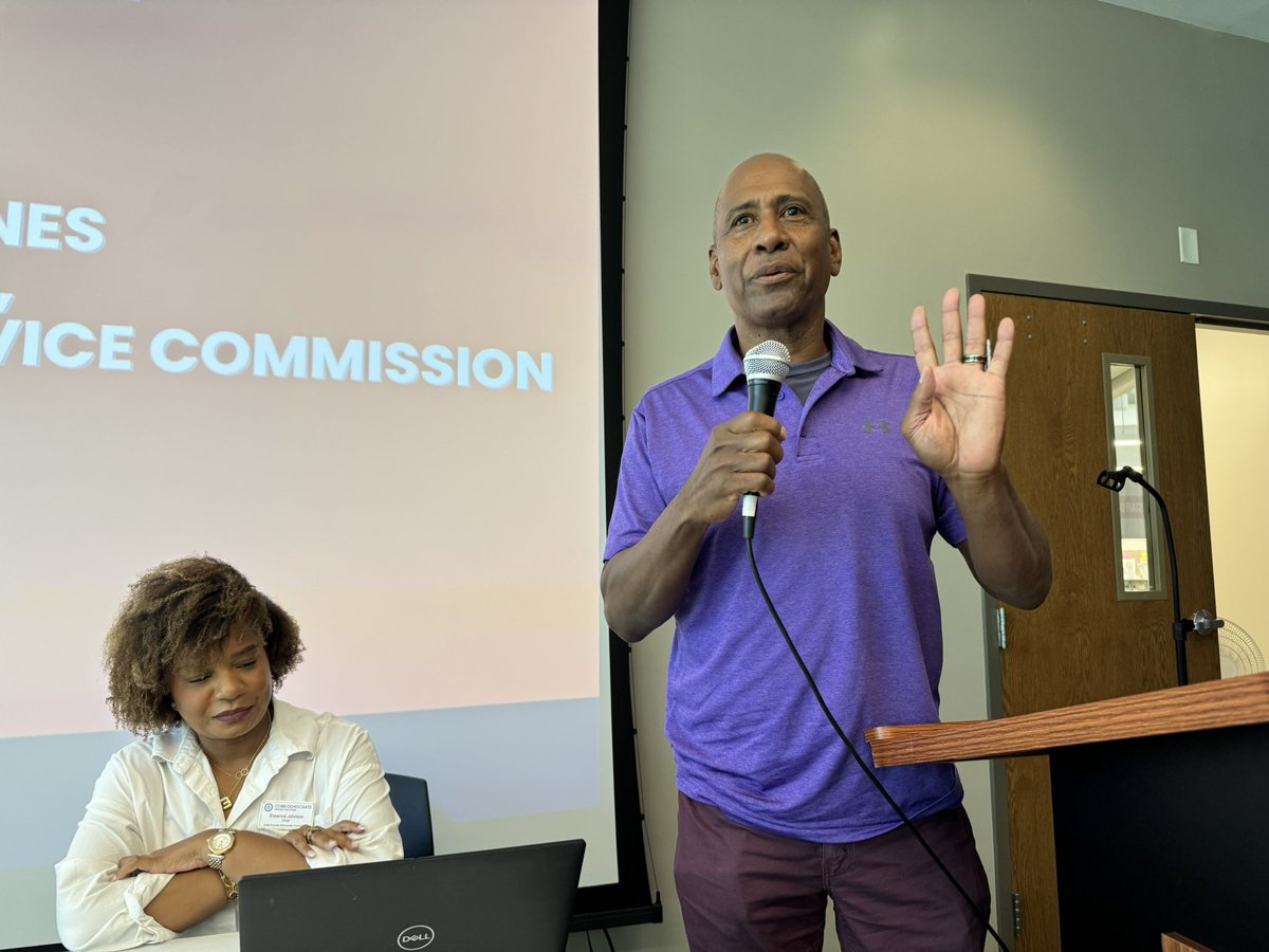 jon_gillooly's tweet image. Scenes from the Cobb County Democratic Committee’s Saturday meeting at North Cobb Library.