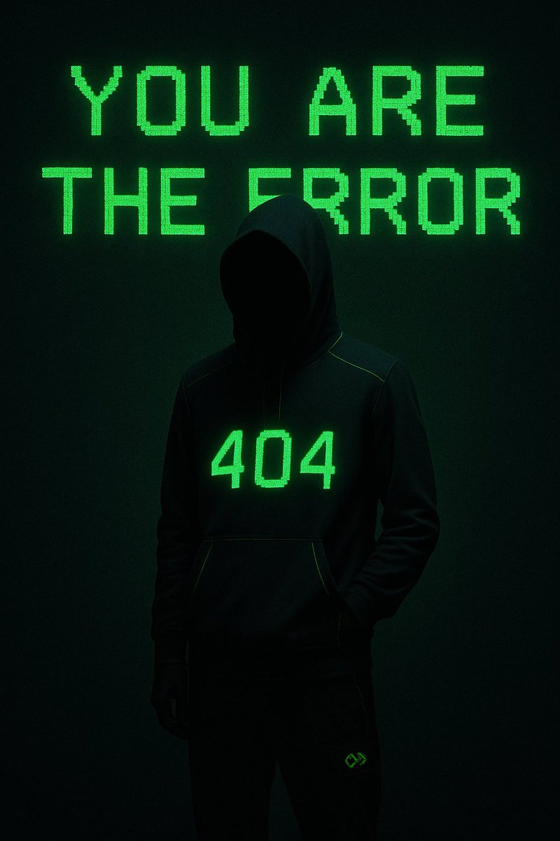 The404errorCoin's tweet photo. Welcome to the future.
Where the crypto world collides with the real one.
Digital meets physical.
Code becomes culture.

This is $404. This is #404.

A new era begins.

#CryptoTribe #Web3Culture #Streetwear #MintTheError #BreakTheSystem https://t.co/T91KpuZWD5