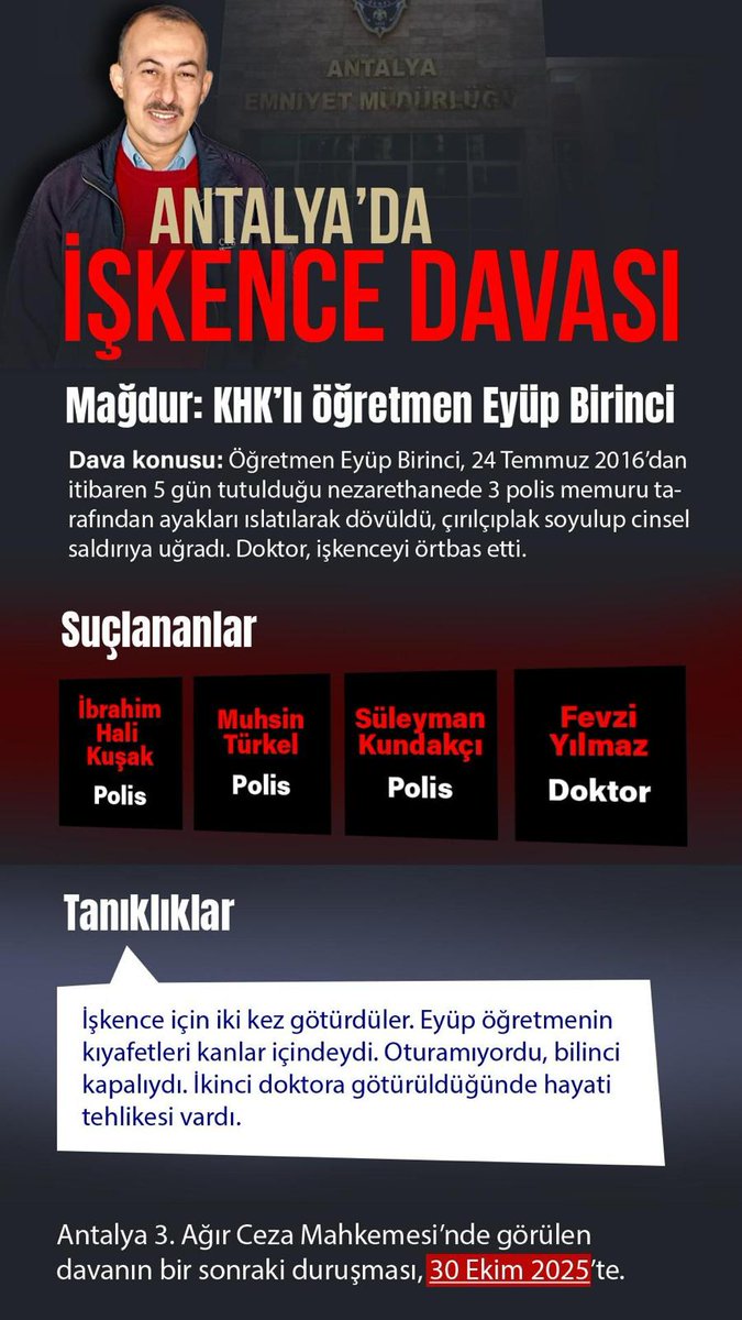 tunameric06's tweet photo. İşkenceVar SUSMA
Susmak zalime yardımdır! https://t.co/FZuKBLCnA8