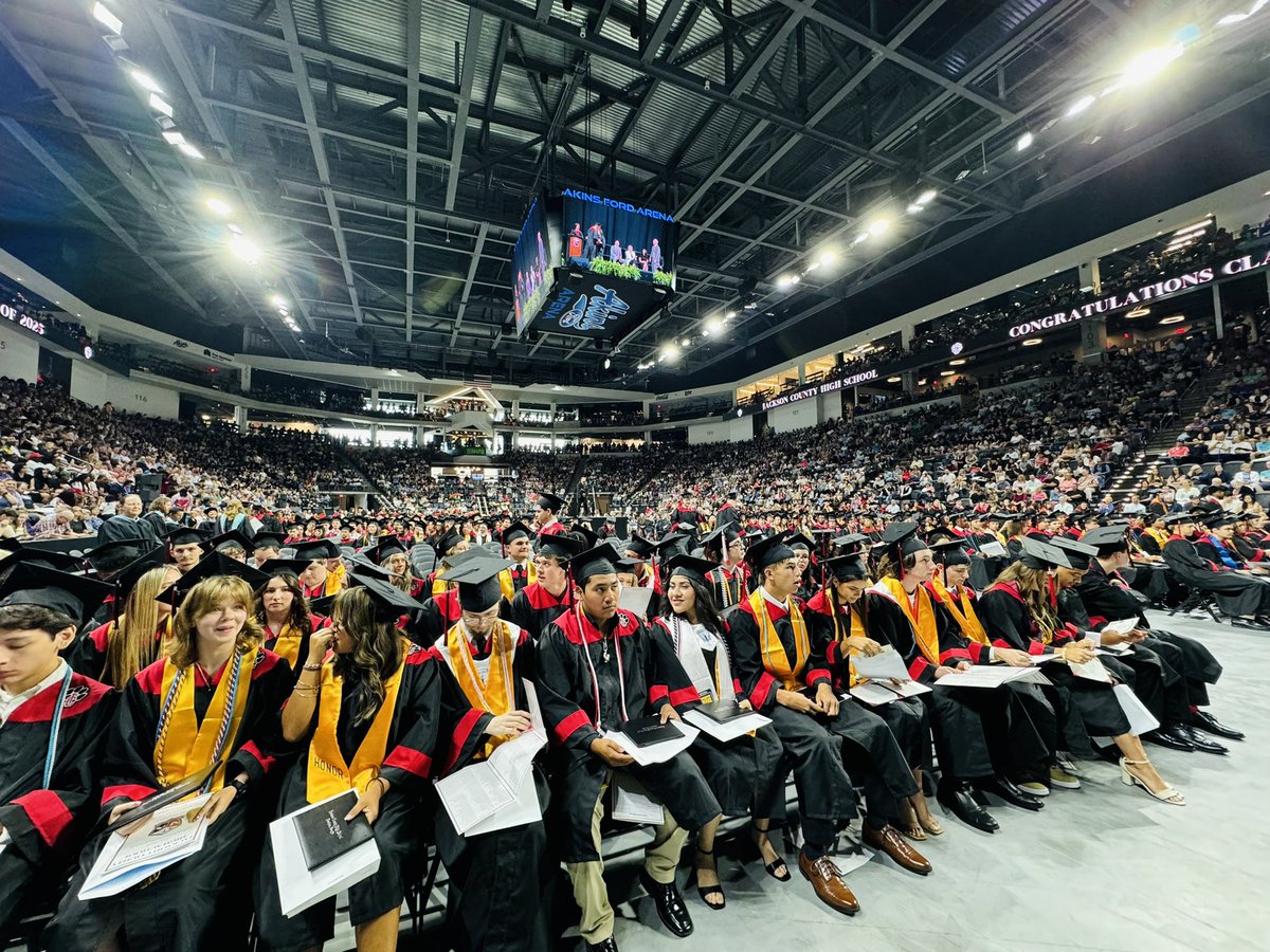 Ben Munro (@bhmunro1) on Twitter photo 485 seniors received their diplomas this morning during Jackson County High School’s graduation ceremony at Akins Ford Arena in Athens. <a href="/JCPantherAth/">JACKSON COUNTY PANTHER ATHLETICS</a> <a href="/JCSchoolSystem/">Jackson Co. School System</a> 485 seniors received their diplomas this morning during Jackson County High School’s graduation ceremony at Akins Ford Arena in Athens. <a href="/JCPantherAth/">JACKSON COUNTY PANTHER ATHLETICS</a> <a href="/JCSchoolSystem/">Jackson Co. School System</a>