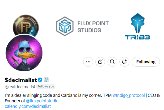 Demosthenes555's tweet photo. No way, @realdecimalist, the genius behind @fluxpointstudio and @agentic_t, changed his PFP to a Mallard?!

Let's Ducking Go! https://t.co/gS83Q1SgC6
