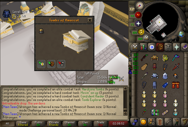 1kc Masori Mask on the iron