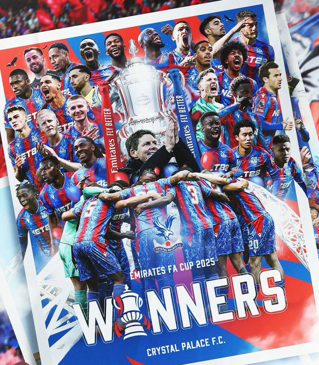 Congratulations to all those in our school and community celebrating the Crystal Palace FA Cup win!