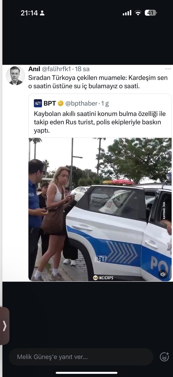 09.12.2024 Tarihinde İstanbul Sirkeci’de telefonum Iphone 15 pro max çalındı bu tarihten itibaren hiçbir yetkili aramadı ve Sirkeci karakolundaki polis memurları bizleri suçladı bizler halen kendi ülkemiz de ikinci sınıf insanı olduk <a href="/TC_icisleri/">T.C. İçişleri Bakanlığı</a> <a href="/TC_istanbul/">TC İstanbul Valiliği</a> <a href="/istanbul_EGM/">İstanbul Emniyet Müdürlüğü</a>