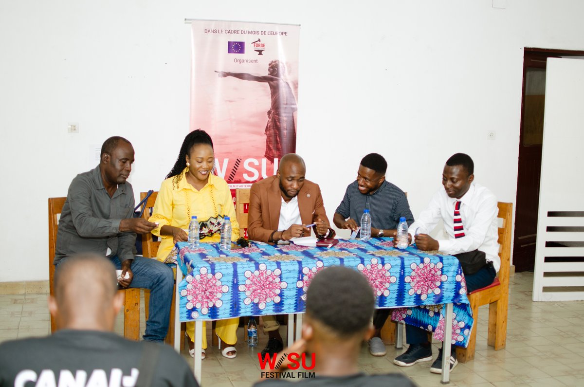 DarnielysM's tweet photo. 🎬 Un grand merci à tous ceux qui ont participé à notre panel "Avenir du Cinéma Congolais" ! 🙏 Merci à l'Union Européenne, Canal+ University, Goethe-Institut et Les Ateliers Sahm pour leur soutien ! 🌍🎥 #WisuFilmFestival #CinémaCongolais #Panel https://t.co/9k0Ak3YLEj