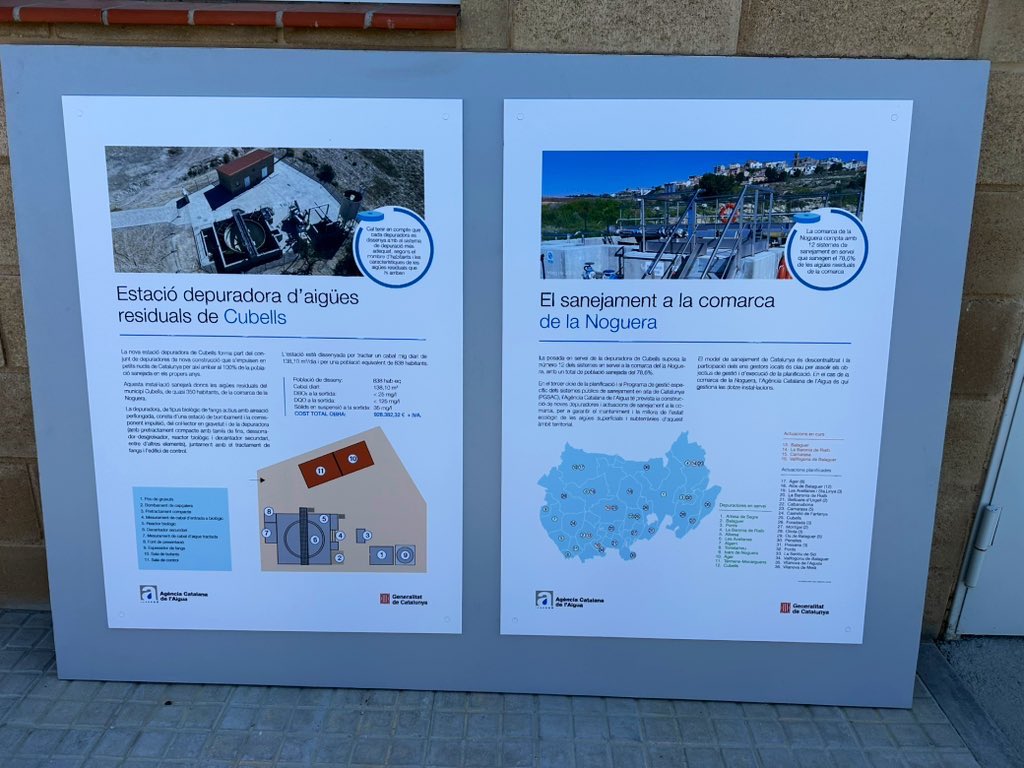 marcsolanes's tweet photo. Avui s'ha inaugurat la depuradora de #Cubells, la 12a de la #Noguera, reivindicada i treballada des de 2003! https://t.co/xyNkNcbab3