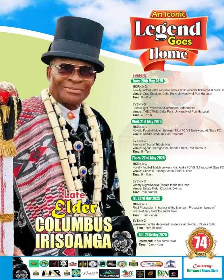 MadamSiki's tweet image. Burial activities for the Late Dr. Columbus Irisoanga that would be held in Okrika.

#okrika #wakirike #uniport #actor #lecturer #ijaw #izon #riversstate #siki