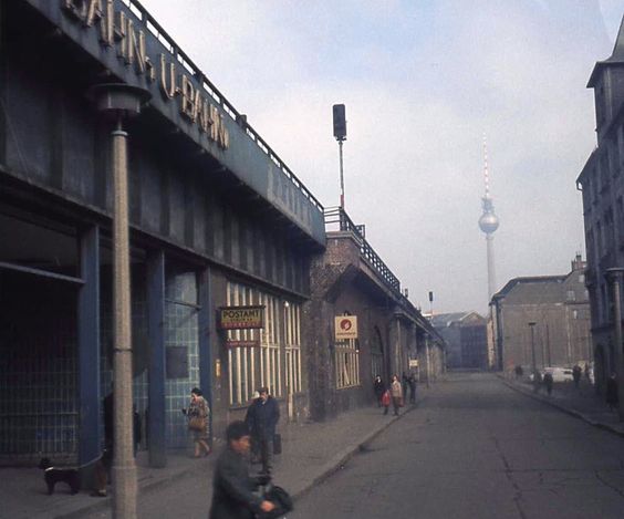 Another world, long gone, but one I visited once: East Berlin, 1971, with the then-new Fernsehturm (TV Tower) the sole bright spot in a sea of Communist drabness.