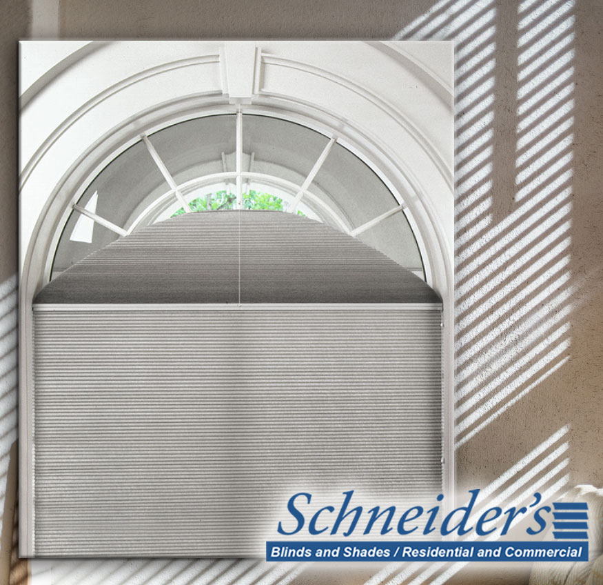 SchneiderBlinds's tweet photo. #SchneiderWindowCoverings offers #CellularSpecialtyShapes which are custom made & offer the same grace & same good looks as all #CustomCellularShades.
•
Round, octagon, arches or trapezoids, no matter what shape your #window, there is a cellular shade to fit it perfectly. ... https://t.co/qJX6mqOMgq