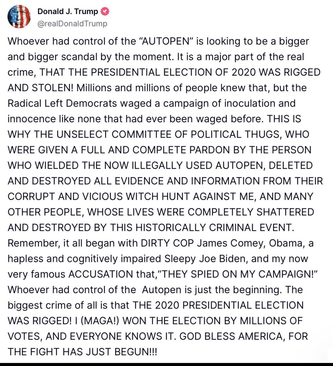 Real_RobN's tweet photo. Your government was effectively overthrown on November 3, 2020, after six swing states stopped counting simultaneously on election night. https://t.co/uEfemZBYsR