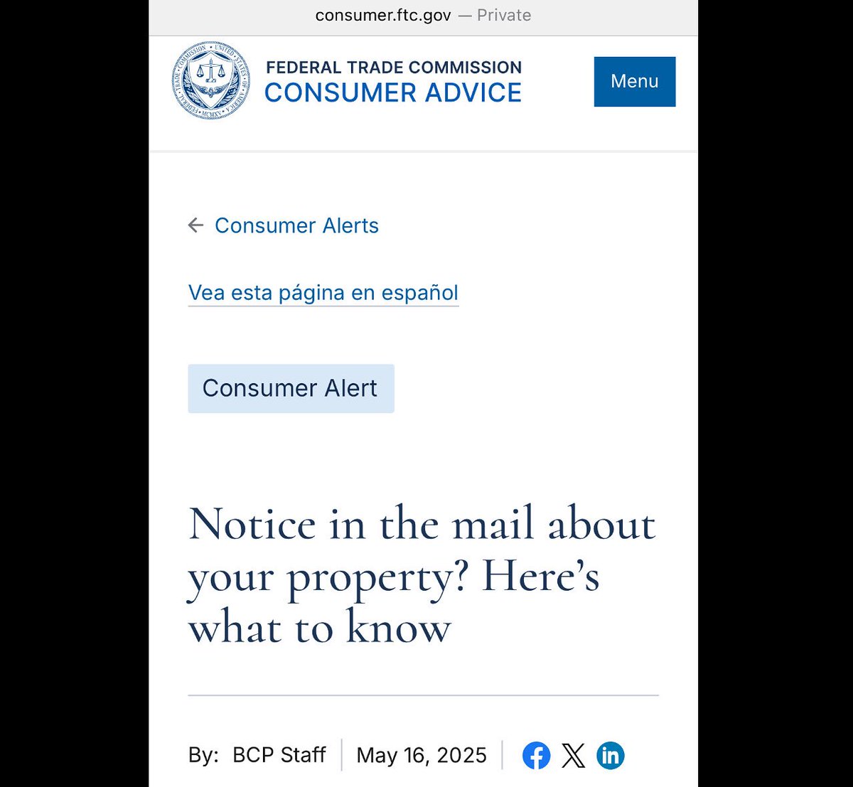 JeffBrownFun's tweet photo. A new #scam for your home. #TalkAboutIt with your loved ones!

#HomeScam #MailScam #HomeWarrantyScam 

https://t.co/xLkDBOA6yn https://t.co/k5V7IFra00