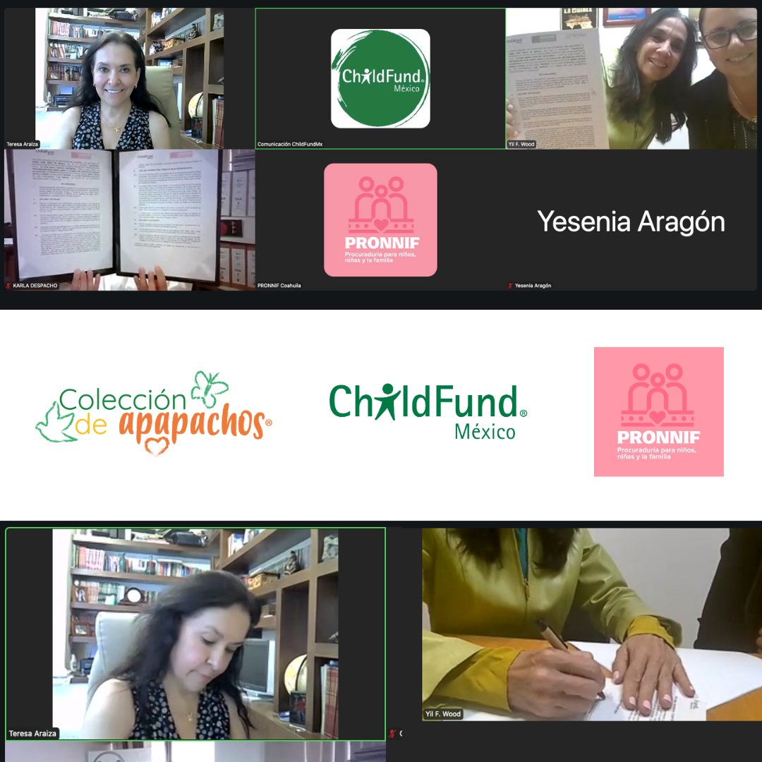 🤝 ¡Firmamos convenio con PRONNIF Coahuila!
Desde @ChildFundMx celebramos esta alianza que permitirá llevar la Colección de Apapachos a más niñas y niños, impulsar acciones por la primera infancia y fortalecer su protección. 💚
Gracias a <a href="/pronnif/">PRONNIF COAHUILA</a> y @SIPINNACoah por hacerlo