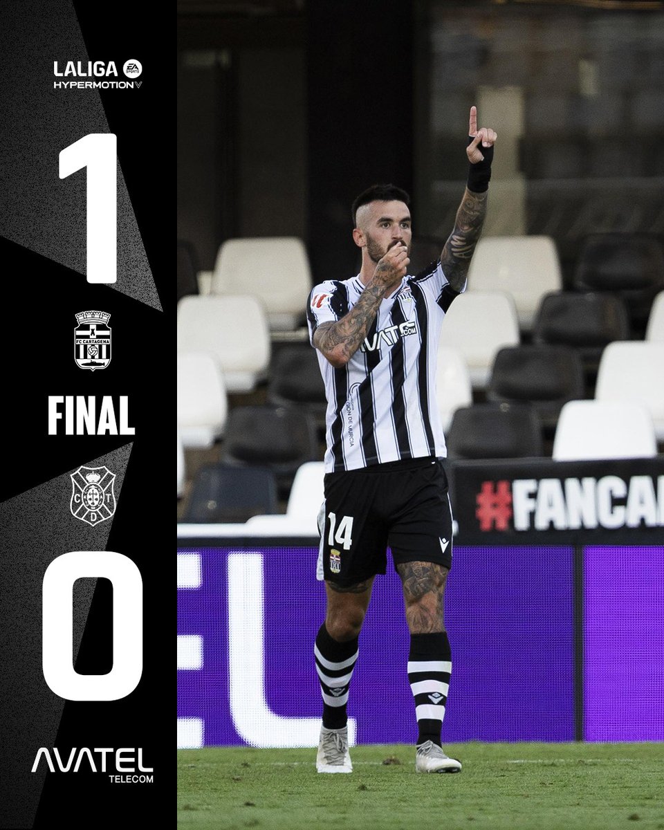 FINAL | 1-0 |
🆚 <a href="/CDTOficial/">CD Tenerife 🏴󠁧󠁢󠁳󠁣󠁴󠁿</a>
⚽️ Álex Millán 
#CartagenaTenerife