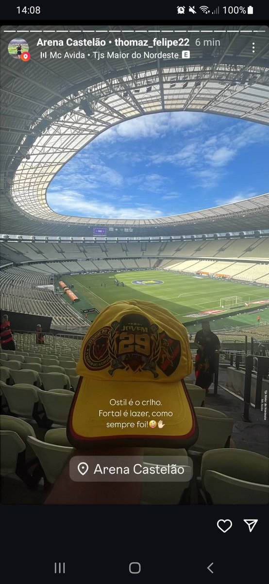 FutdoBR's tweet photo. Castelão pra #CEAXSPT https://t.co/5N1ru6lyuX