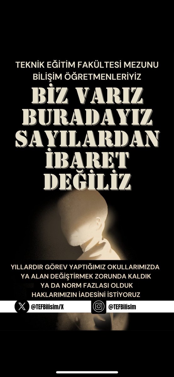 #TEFHakkiniGeriİstiyor

#TEFHakkiniGeriistiyor
<a href="/RTErdogan/">Recep Tayyip Erdoğan</a>
<a href="/Yusuf__Tekin/">Yusuf Tekin</a> 
<a href="/tcmeb/">Millî Eğitim Bakanlığı</a>
<a href="/meb_ttkb/">Talim ve Terbiye Kurulu Başkanlığı</a> 
<a href="/CihadDemirli/">Cihad Demirli</a> 
<a href="/turkegitimsen/">Türk Eğitim Sen</a>
@talipgeylan06
<a href="/EgitimBirSen/">Eğitim-Bir-Sen</a>
<a href="/_aliyalcin_/">Ali YALÇIN</a>
@Ramazancakirci
<a href="/egitimsen/">Eğitim Sen</a>
@kemalIrmak_
<a href="/HurEgitimSen/">Hürriyetçi Eğitim Sen Genel Merkezi</a> 
<a href="/egitimis/">Eğitim-İş</a>