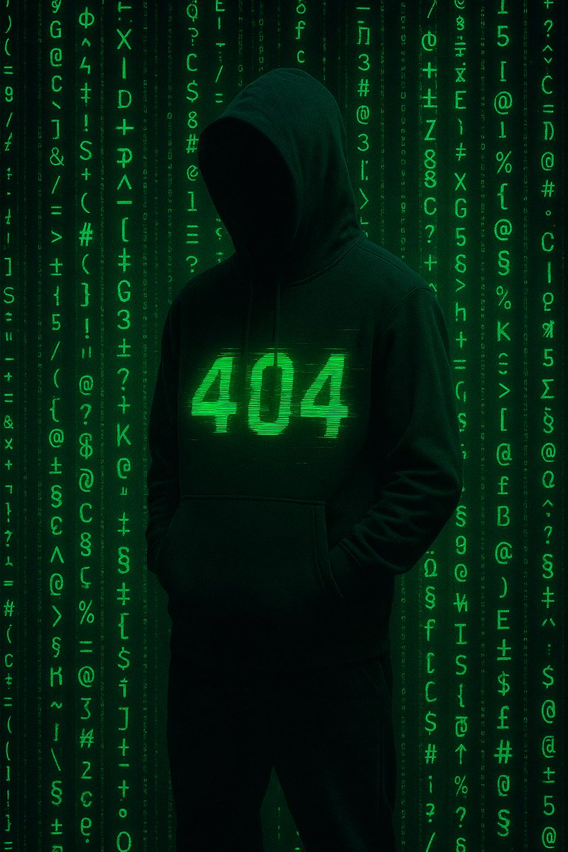 The404errorCoin's tweet photo. To keep it simple:

$404 = the token.
#404 = the fashion brand.

Together, they power a single ecosystem.
Wear the code. Fuel the movement.

#solanamemecoin #Web3Fashion #SolanaGems #Phygital #MemeCulture https://t.co/h8qWl1ATu4