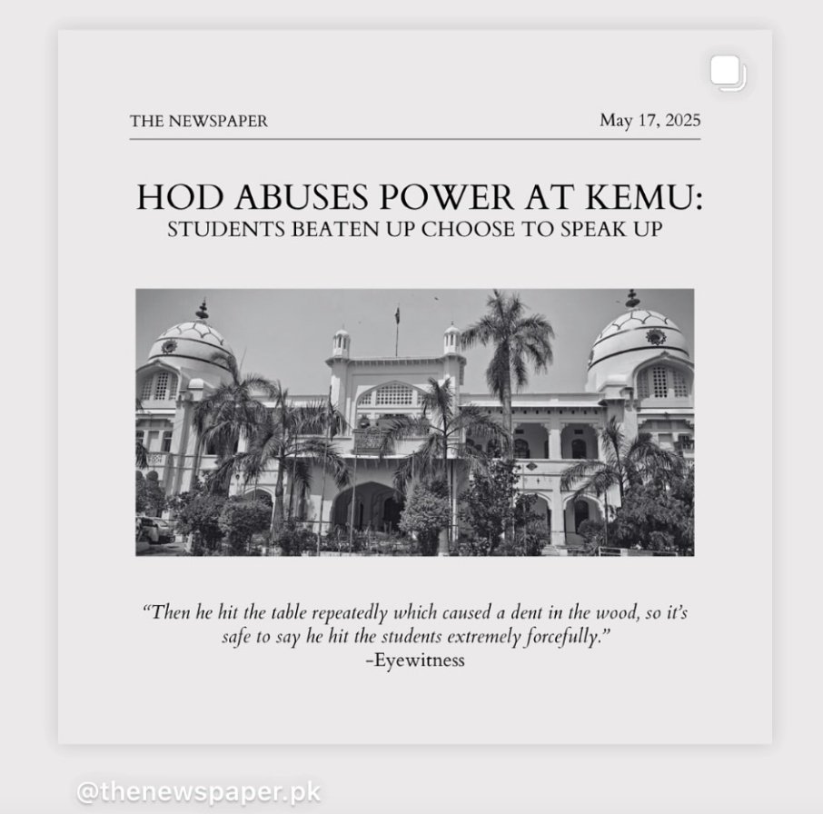 abrnthyfranc's tweet photo. i never thought a day would come that i'd have to address such a serious issue. physical abuse. i kinda also knew ke a day like this would come bcz im our hearts we all were sick and tired of professors behaving like walking gods. but this was the last time. this is the end. https://t.co/kjNM0drIzj